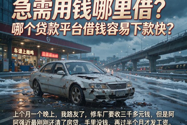 急需用钱哪里借？哪个贷款平台借钱容易下款快？这几个靠谱渠道让你告别等待