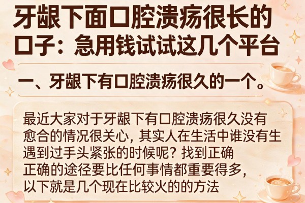 牙龈下面口腔溃疡很长的口子:急用钱试试这几个平台