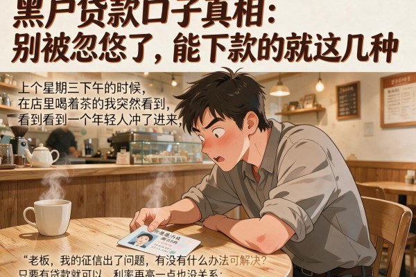 黑户贷款口子真相：别被忽悠了，能下款的就这几种