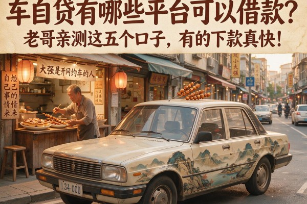 车自贷有哪些平台可以借款？老哥亲测这五个口子，有的下款真快！