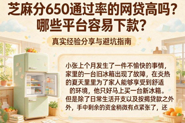 芝麻分650通过率的网贷高吗？哪些平台容易下款？真实经验分享与避坑指南