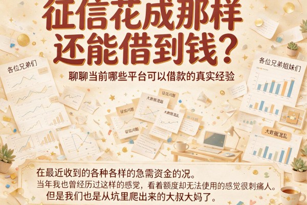 征信花成那样还能借到钱？聊聊当前哪些平台可以借款的真实经验