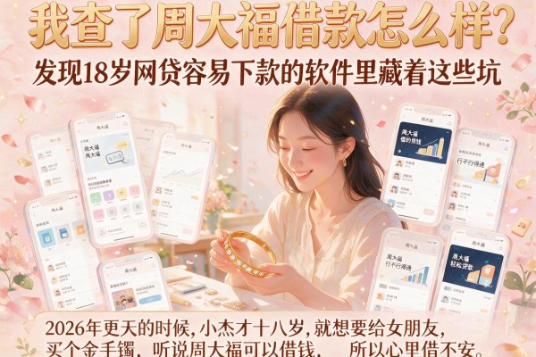 我查了周大福借款怎么样，发现18岁网贷容易下款的软件里藏着这些坑