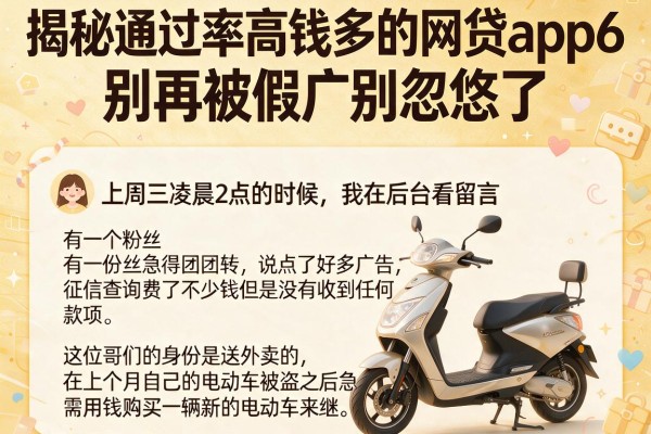 揭秘通过率高钱多的网贷app6，别再被假广告忽悠了