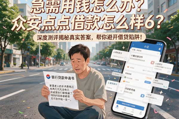 急需用钱怎么办?众安点点借款怎么样6?深度测评揭秘真实答案,帮你避开借贷陷阱!