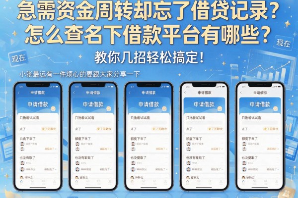 急需资金周转却忘了借贷记录？怎么查名下借款平台有哪些？教你几招轻松搞定！