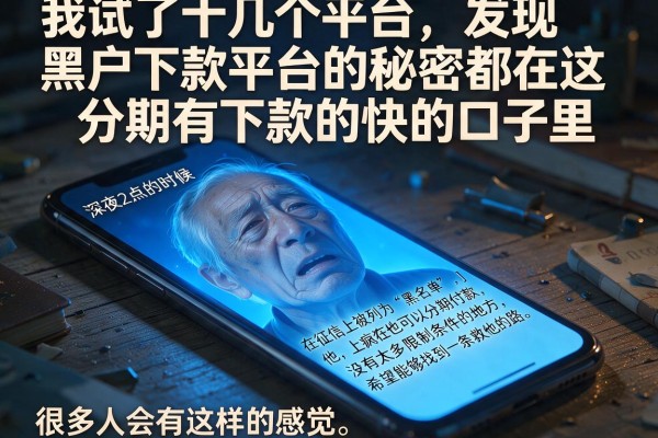 我试了十几个平台，发现黑户下款平台的秘密都在这分期有下款的快的口子里