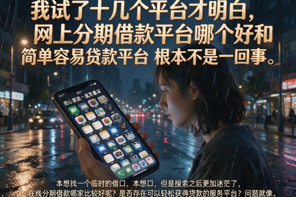 我试了十几个平台才明白，网上分期借款平台哪个好和简单容易贷款平台根本不是一回事