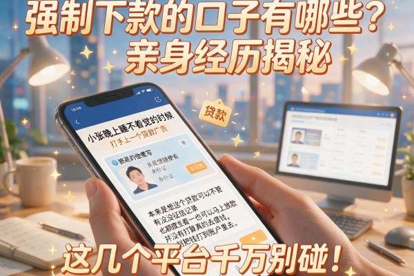强制下款的口子有哪些？亲身经历揭秘，这几个平台千万别碰！
