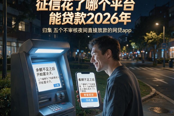 征信花了哪个平台能贷款2026年，归集五个不审核夜间直接放款的网贷app