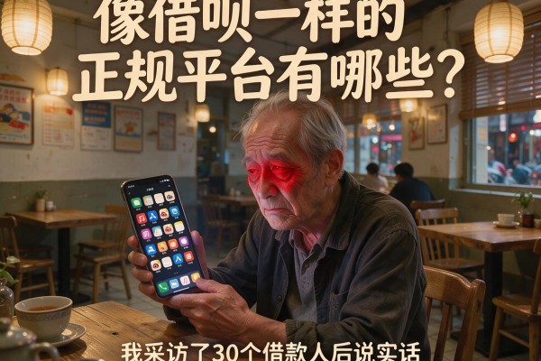 像借呗一样的正规平台有哪些？我采访了30个借款人后说实话