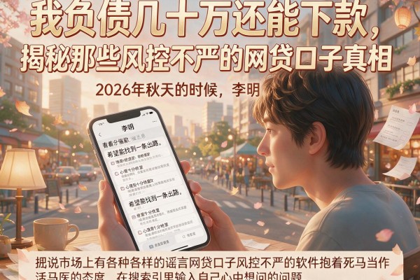 我负债几十万还能下款，揭秘那些风控不严的网贷口子真相