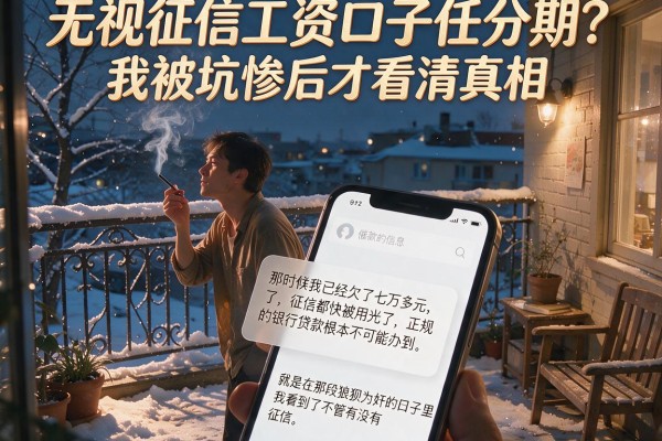 无视征信工资口子任分期?我被坑惨后才看清真相