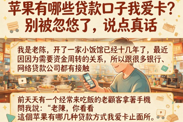 苹果有哪些贷款口子我爱卡？别被忽悠了，说点真话