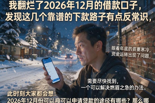 我翻烂了2026年12月的借款口子，发现这几个靠谱的下款路子有点反常识