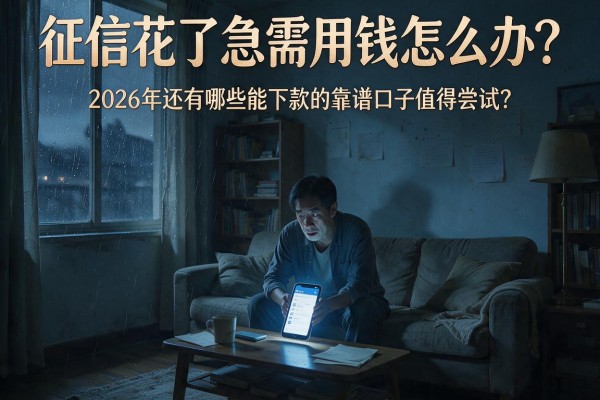 征信花了急需用钱怎么办？2026年还有哪些能下款的靠谱口子值得尝试？