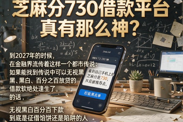 芝麻分730借款平台真有那么神？无视黑白百分百下款到底是馅饼还是陷阱