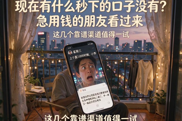 现在有什么秒下的口子没有？急用钱的朋友看过来，这几个靠谱渠道值得一试