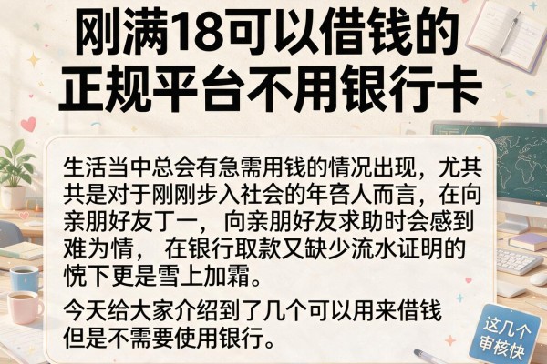 刚满18可以借钱的正规平台不用银行卡，这几个审核快