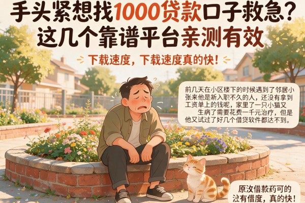 手头紧想找1000贷款口子救急？这几个靠谱平台亲测有效，下款速度真的快！