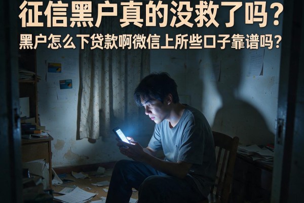 征信黑户真的没救了吗?黑户怎么下贷款啊微信上那些口子靠谱吗?