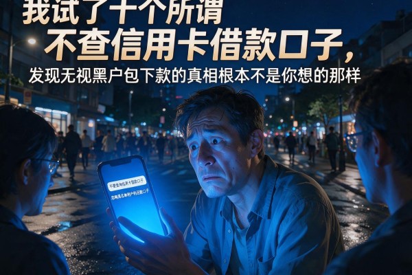 我试了十个所谓不查信用卡借款口子，发现无视黑户包下款的真相根本不是你想的那样