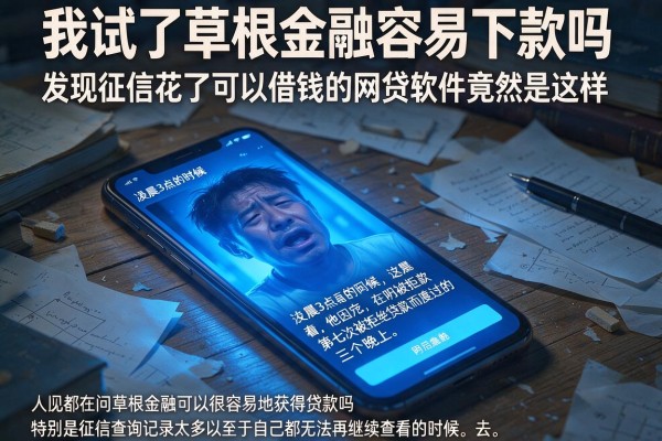 我试了草根金融容易下款吗，发现征信花了可以借钱的网贷软件竟然是这样