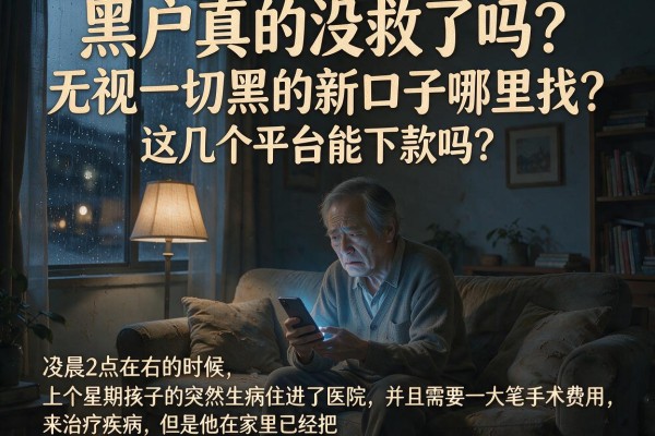 黑户真的没救了吗？无视一切黑的新口子哪里找？这几个平台能下款吗？