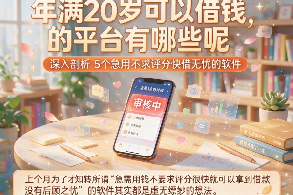 年满20岁可以借钱的平台有哪些呢，深入剖析5个急用不求评分快借无忧的软件