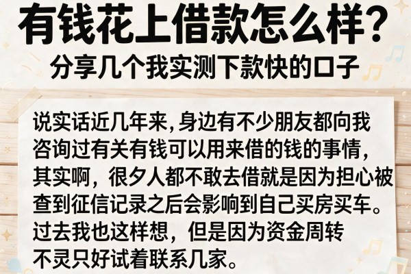 有钱花上借款怎么样?分享几个我实测下款快的口子