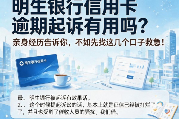 明生银行信用卡逾期起诉有用吗？亲身经历告诉你，不如先找这几个口子救急！