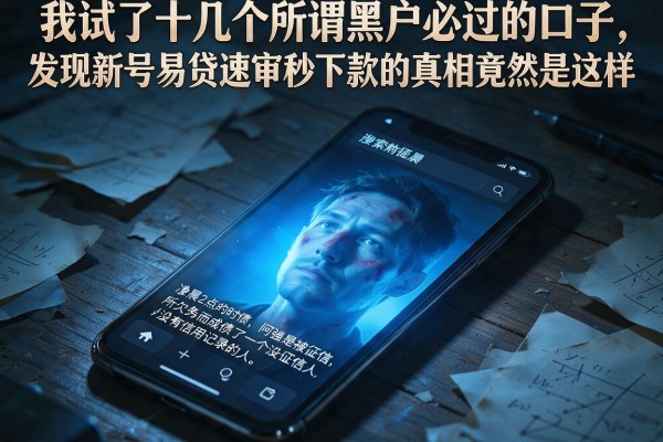 我试了十几个所谓黑户必过的口子，发现新号易贷速审秒下款的真相竟然是这样