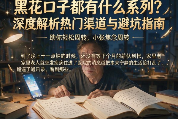 黑花口子都有什么系列？深度解析热门渠道与避坑指南，助你轻松周转