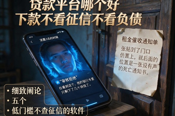 贷款平台哪个好下款不看征信不看负债，细致阐述五个低门槛不查征信的软件