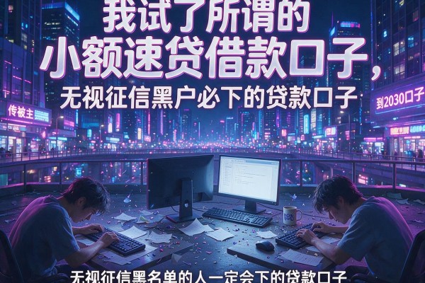 我试了所谓的小额速贷借款口子，发现无视征信黑户必下的贷款口子全是套路