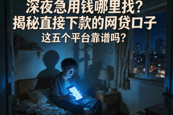 深夜急用钱哪里找？揭秘直接下款的网贷口子，这五个平台靠谱吗？