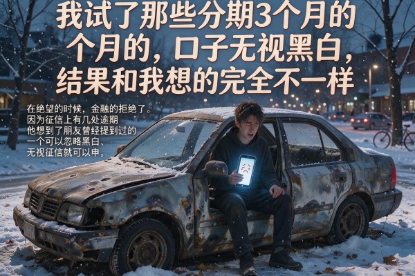 我试了那些分期3个月的口子无视黑白，结果和我想的完全不一样