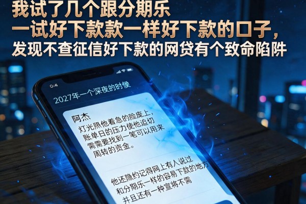 我试了几个跟分期乐一样好下款的口子，发现不查征信好下款的网贷软件其实有个致命陷阱