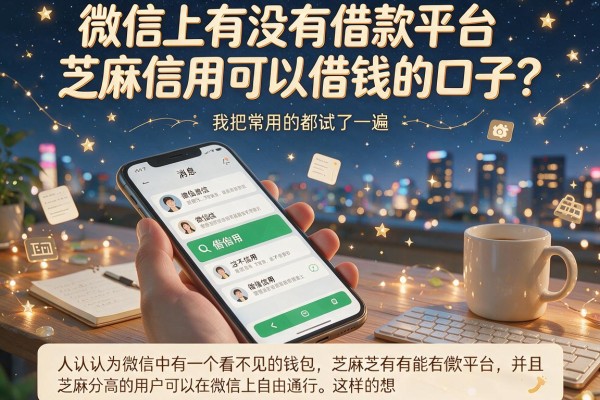 微信上有没有借款平台和芝麻信用可以借钱的口子？我把常用的都试了一遍