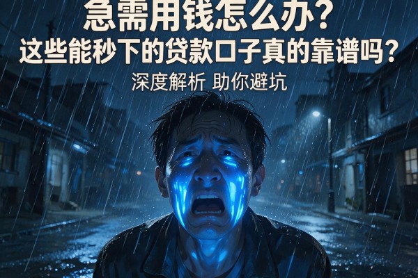 急需用钱怎么办？这些能秒下的贷款口子真的靠谱吗？深度解析助你避坑