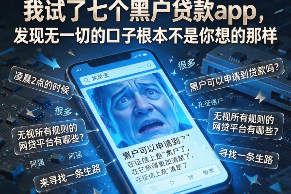 我试了七个黑户贷款app，发现无视一切的口子根本不是你想的那样
