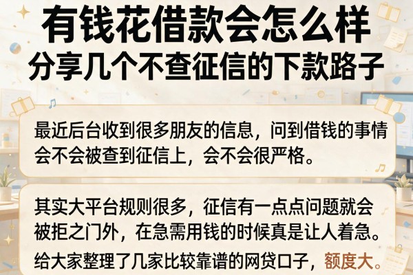有钱花借款会怎么样，分享几个不查征信的下款路子