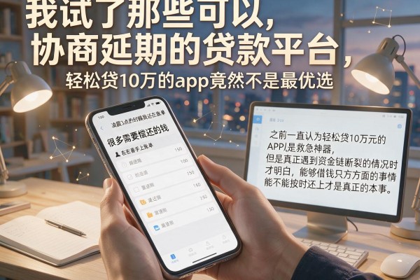 我试了那些可以协商延期的贷款平台，轻松贷10万的app竟然不是最优选