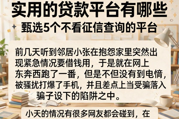 实用的贷款平台有哪些，甄选5个不看征信查询的平台