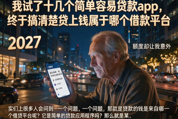 我试了十几个简单容易贷款app，终于搞清楚贷上钱属于哪个借款平台，额度却让我意外