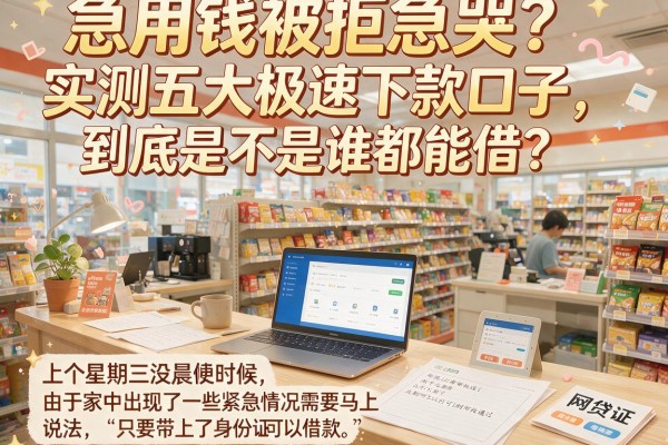 急用钱被拒急哭？实测五大极速下款口子，到底是不是谁都能借？