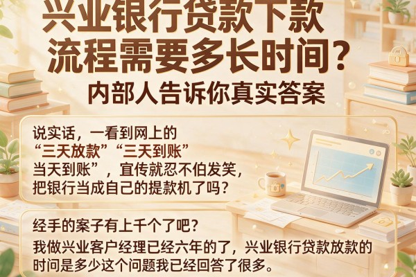 兴业银行贷款下款流程需要多长时间？内部人告诉你真实答案