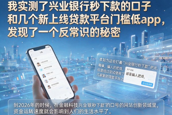 我实测了兴业银行秒下款的口子和几个新上线贷款平台门槛低app，发现了一个反常识的秘密