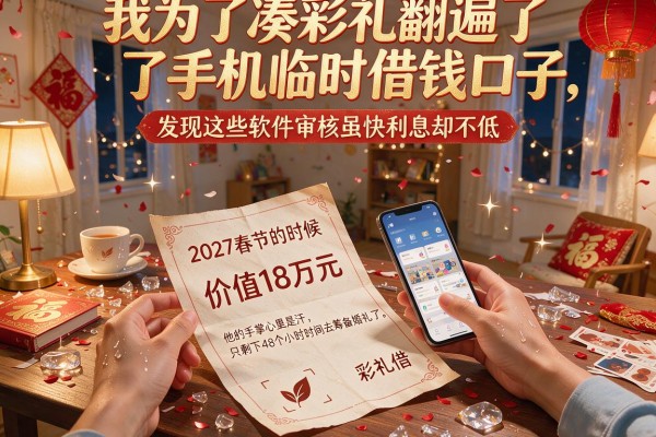 我为了凑彩礼翻遍了手机临时借钱口子，发现这些软件审核虽快利息却不低