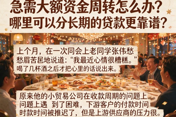 急需大额资金周转怎么办？哪里可以分长期的贷款更靠谱？这篇文章告诉你答案